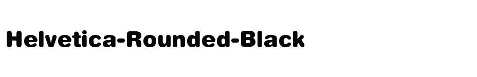 font Helvetica-Rounded-Black download