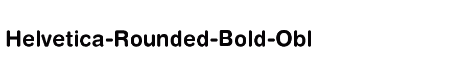 font Helvetica-Rounded-Bold-Obl download