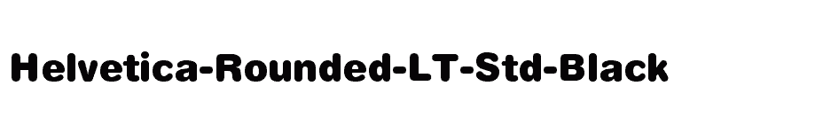 font Helvetica-Rounded-LT-Std-Black download