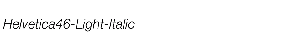 font Helvetica46-Light-Italic download