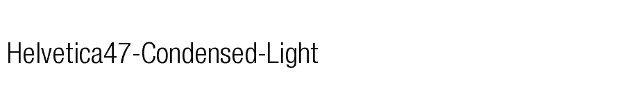 font Helvetica47-Condensed-Light download