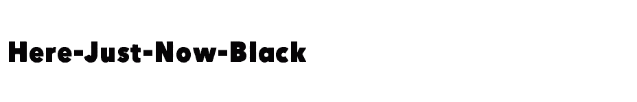 font Here-Just-Now-Black download