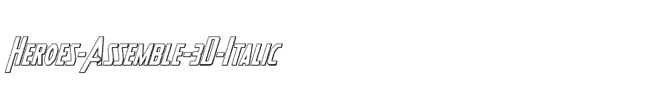 font Heroes-Assemble-3D-Italic download