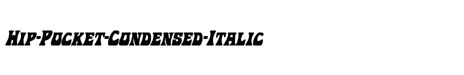 font Hip-Pocket-Condensed-Italic download