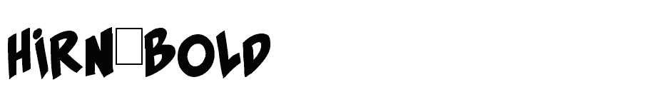 font Hirn-Bold download