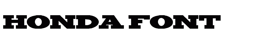 font Honda-Font download