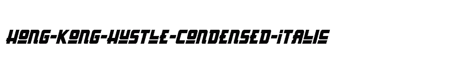 font Hong-Kong-Hustle-Condensed-Italic download