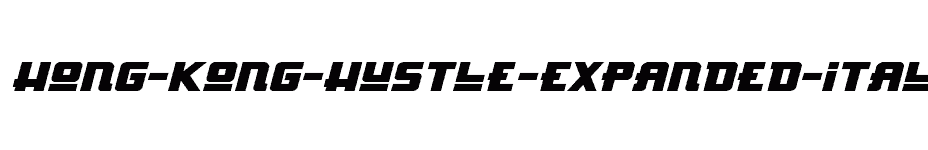 font Hong-Kong-Hustle-Expanded-Itali-Expanded-Italic download