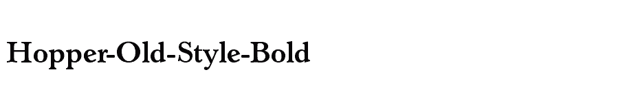 font Hopper-Old-Style-Bold download