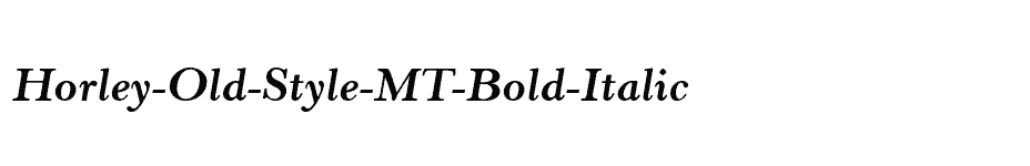 font Horley-Old-Style-MT-Bold-Italic download