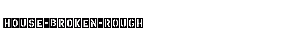 font House-Broken-Rough download
