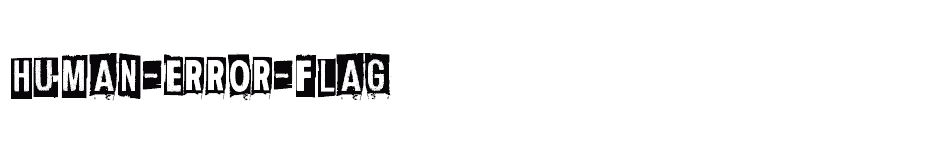 font Human-Error-Flag download