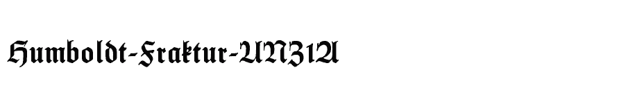 font Humboldt-Fraktur-UNZ1A download