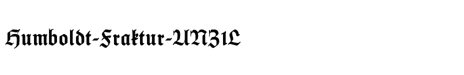 font Humboldt-Fraktur-UNZ1L download