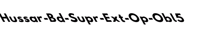 font Hussar-Bd-Supr-Ext-Op-Obl5 download