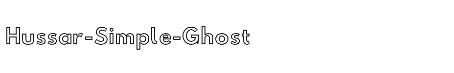 font Hussar-Simple-Ghost download