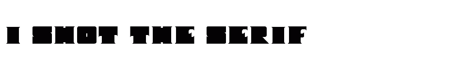 font I-Shot-The-Serif download