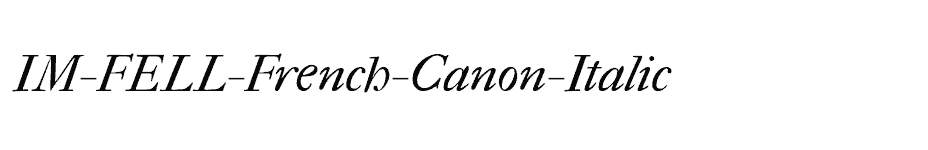 font IM-FELL-French-Canon-Italic download