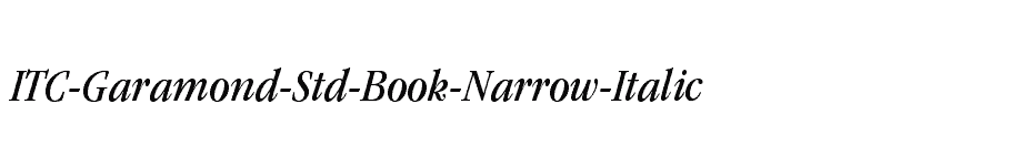 font ITC-Garamond-Std-Book-Narrow-Italic download