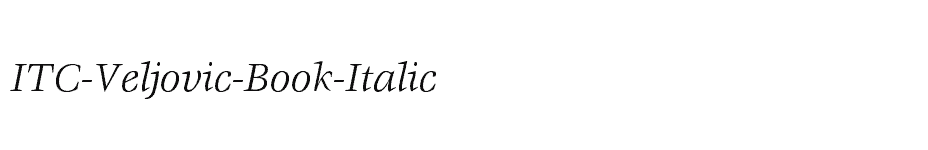 font ITC-Veljovic-Book-Italic download