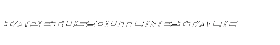 font Iapetus-Outline-Italic download