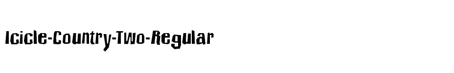 font Icicle-Country-Two-Regular download
