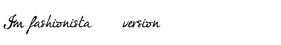 font Im-fashionistaFREE-version download