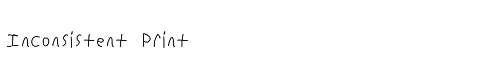 font Inconsistent-Print download