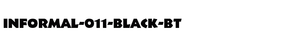 font Informal-011-Black-BT download