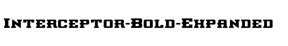 font Interceptor-Bold-Expanded download