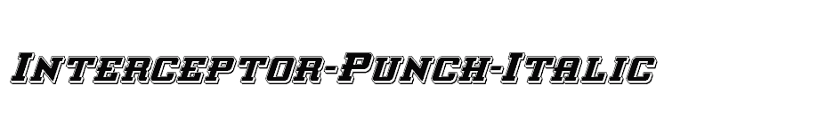 font Interceptor-Punch-Italic download