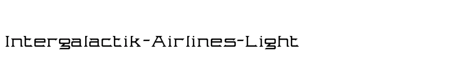 font Intergalactik-Airlines-Light download