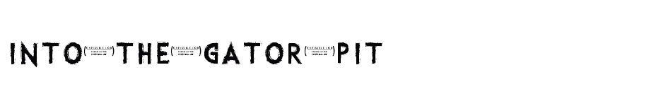 font Into-the-Gator-Pit download