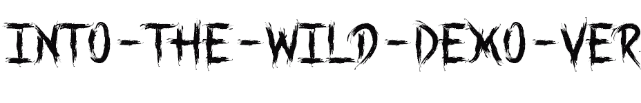 font Into-the-Wild-Demo-Version download