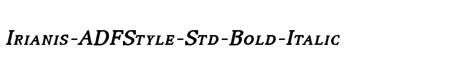 font Irianis-ADFStyle-Std-Bold-Italic download