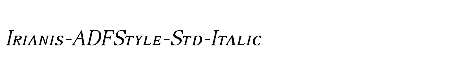 font Irianis-ADFStyle-Std-Italic download