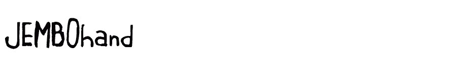 font JEMBOhand download