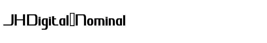 font JHDigital-Nominal download