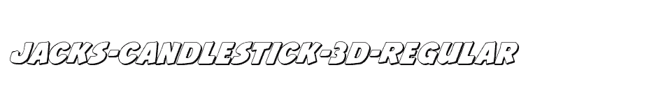 font Jacks-Candlestick-3D-Regular download