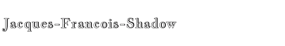 font Jacques-Francois-Shadow download