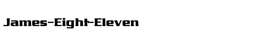font James-Eight-Eleven download