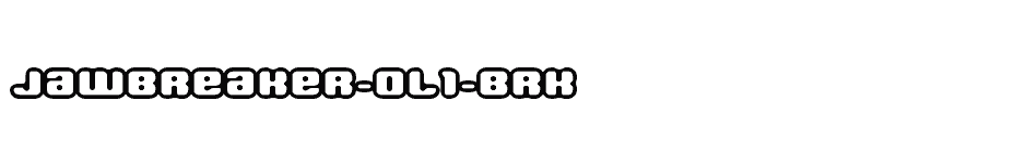 font Jawbreaker-OL1-BRK download