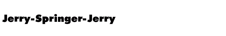 font Jerry-Springer-Jerry download