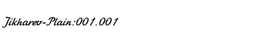 font Jikharev-Plain:001.001 download