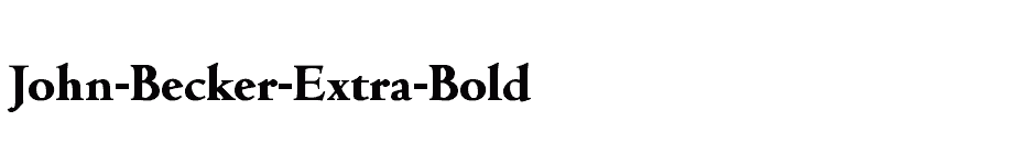 font John-Becker-Extra-Bold download