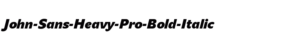 font John-Sans-Heavy-Pro-Bold-Italic download
