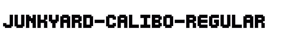 font Junkyard-Calibo-Regular download