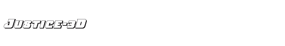 font Justice-3D download