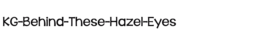 font KG-Behind-These-Hazel-Eyes download