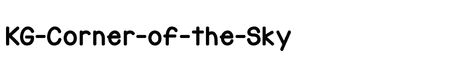 font KG-Corner-of-the-Sky download